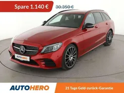 Hyazinthrot metalliclack Gebraucht 2018 Mercedes C300 AMG line Kombi | 29.210 € (Fairer Preis)