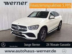 Manufaktur diamantweiß bright (metallic) Gebraucht 2023 Mercedes GLC400d AMG Coupé | 58.585 € (Fairer Preis)