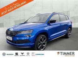 Blau Gebraucht 2021 Skoda Karoq SportLine SUV | 27.681 € (Etwas zu teuer)