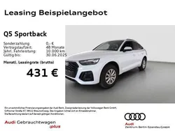Weiß Gebraucht 2024 Audi Q5 Sportback S-Line SUV | 52.444 € (Etwas zu teuer)