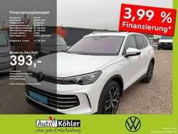 Oryxweiß perlmutteffekt / mist Gebraucht 2025 VW Tiguan Elegance SUV | 47.130 € (Fairer Preis)
