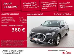 Mythosschwarz metallic Gebraucht 2024 Audi Q3 Sportback S-Line SUV | 37.900 € (Guter Preis)