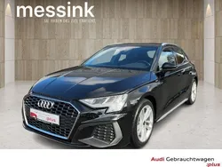 Schwarz mythosschwarz metallic Gebraucht 2024 Audi A3 S-Line Limousine | 35.450 € (Etwas zu teuer)