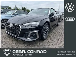 Mythosschwarz metallic Gebraucht 2021 Audi A5 Cabriolet S-Line Cabrio | 42.589 € (Etwas zu teuer)