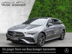 Metalliclack mountaingrau Gebraucht 2024 Mercedes CLA250e Shooting Brake AMG line Kombi | 38.480 € (Fairer Preis)