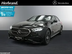 Metalliclack obsidianschwarz Gebraucht 2024 Mercedes E200 AMG Limousine | 45.950 € (Superpreis)