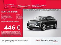 Mythosschwarz metallic Gebraucht 2024 Audi Q4 e-tron S-Line SUV | 49.625 € (Fairer Preis)