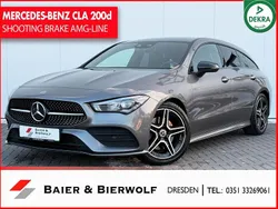 Mountaingrau met. Gebraucht 2020 Mercedes CLA200 Shooting Brake AMG line Kombi | 26.990 € (Fairer Preis)
