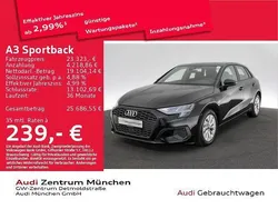 Brillantschwarz Gebraucht 2022 Audi A3 Sportback e-tron Design Limousine | 22.924 € (Guter Preis)