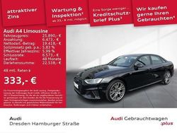 Mythosschwarz metallic Gebraucht 2022 Audi A4 S-Line Limousine | 28.980 € (Guter Preis)