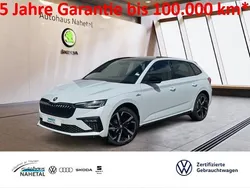 Moonweiss metallic Neu 2025 Skoda Scala Monte Carlo Kleinwagen | 33.650 € (Teuer)