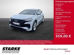Gletscherweiß metallic Gebraucht 2022 Audi Q4 Sportback e-tron S-Line SUV | 31.690 € (Etwas zu teuer)