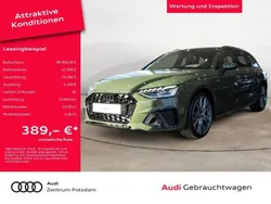Distriktgrün metallic Gebraucht 2024 Audi A4 S-Line Kombi | 48.906 €