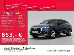 Navarrablau metallic Gebraucht 2023 Audi Q3 Sportback S-Line SUV | 38.445 € (Guter Preis)