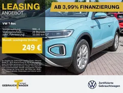 Blau Gebraucht 2024 VW T-Roc Cabriolet Move Cabrio | 26.940 € (Fairer Preis)