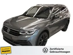 Platinum grey metallic (metallic) Gebraucht 2023 VW Tiguan Allspace R-line SUV | 44.991 € (Etwas zu teuer)