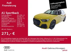 Pythongelb metallic/mythosschw Gebraucht 2021 Audi A1 S-Line Kleinwagen | 23.290 € (Fairer Preis)
