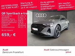 Grau Gebraucht 2024 Audi Q8 Sportback e-tron Advanced SUV | 61.350 € (Fairer Preis)
