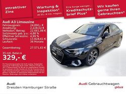 Brillantschwarz Gebraucht 2021 Audi A3 Advanced Limousine | 24.890 € (Fairer Preis)