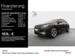 Schwarz Gebraucht 2022 Audi Q4 Sportback e-tron S-Line SUV | 29.890 € (Fairer Preis)