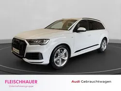 Weiss Gebraucht 2021 Audi Q7 S-Line SUV | 51.890 € (Superpreis)