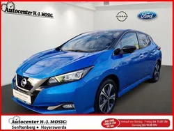 Blau schwarz Gebraucht 2021 Nissan Leaf Tekna Kleinwagen | 20.690 € (Fairer Preis)