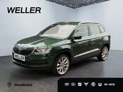 Emerald green metallic (gruen) Gebraucht 2022 Skoda Karoq Style SUV | 23.885 € (Fairer Preis)