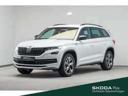 2y moonweiss metallic (metallic) Gebraucht 2021 Skoda Kodiaq SportLine SUV | 35.999 € (Fairer Preis)