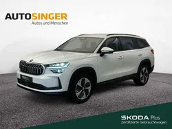 Moonweiss metallic Gebraucht 2025 Skoda Kodiaq Selection SUV | 44.440 € (Guter Preis)