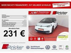 Gletscherweiß metallic schwarz (metallic) Gebraucht 2020 VW ID.3 Kleinwagen | 19.450 € (Superpreis)