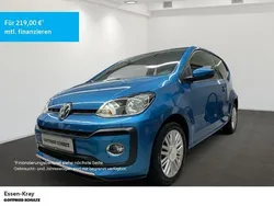 Blau Gebraucht 2018 VW up! Highline Kleinwagen | 11.950 € (Etwas zu teuer)