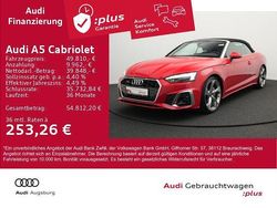 Progressivrot metallic/verdeck Gebraucht 2024 Audi A5 Cabriolet S-Line Cabrio | 49.810 € (Guter Preis)