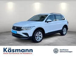 Pure white Gebraucht 2021 VW Tiguan Life SUV | 30.960 € (Superpreis)