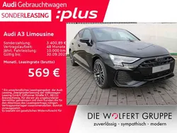 Mythosschwarz metallic Gebraucht 2025 Audi A3 S-Line Limousine | 48.367 € (Teuer)