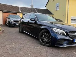 Blau Gebraucht 2018 Mercedes C220 AMG line Kombi | 17.900 € (Fairer Preis)