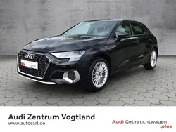 Mythosschwarz metallic Gebraucht 2024 Audi A3 Sportback Advanced Plus Limousine | 27.980 € (Superpreis)