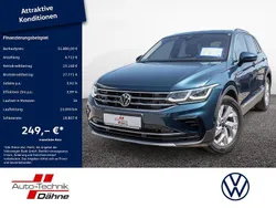 Blau / nightshade blue (metallic) Gebraucht 2021 VW Tiguan Elegance SUV | 31.880 € (Guter Preis)