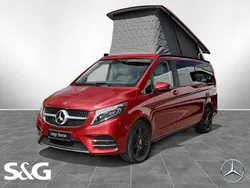 Hyazinthrot metallic Gebraucht 2021 Mercedes V300 Marco Polo Van / Kleinbus | 69.970 € (Teuer)