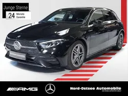 Metalliclack kosmosschwarz Gebraucht 2023 Mercedes A180 AMG Limousine | 30.290 € (Fairer Preis)