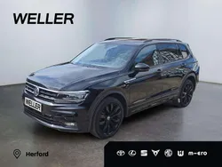 Schwarz Gebraucht 2021 VW Tiguan Allspace R-line SUV | 36.990 € (Etwas zu teuer)