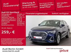 Navarrablau metallic Gebraucht 2022 Audi Q3 Sportback S-Line SUV | 33.200 € (Superpreis)