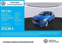 Ravennablau metallic schwarz Gebraucht 2021 VW T-Roc Sportline SUV | 27.790 € (Fairer Preis)