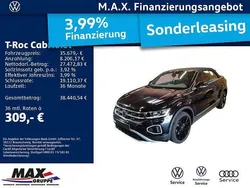 Deep black perleffekt Gebraucht 2024 VW T-Roc Cabriolet Style Cabrio | 35.679 € (Fairer Preis)