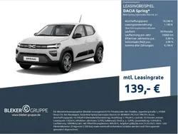 Grau Neu 2024 Dacia Spring Expression Kleinwagen | 16.540 € (Fairer Preis)