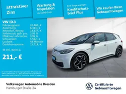 2y gletscherweiß metallic Gebraucht 2021 VW ID.3 Pro Kleinwagen | 21.450 € (Fairer Preis)