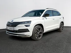 Weiß Gebraucht 2021 Skoda Karoq SportLine SUV | 31.990 € (Guter Preis)