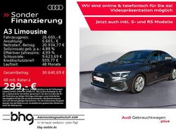 Grau Gebraucht 2021 Audi A3 S-Line Limousine | 26.660 € (Fairer Preis)