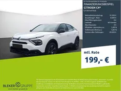 Weiss banquise Gebraucht 2023 Citroën C4 Feel Limousine | 18.990 € (Fairer Preis)