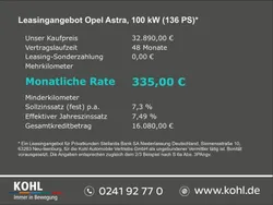 Metallic) (schwarz Neu 2025 Opel Astra GS Line Kombi | 32.890 € (Fairer Preis)