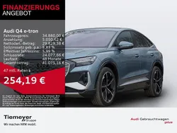 Blau Gebraucht 2022 Audi Q4 Sportback e-tron S-Line SUV | 34.880 € (Superpreis)